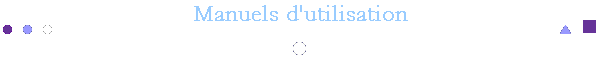 Manuels d'utilisation